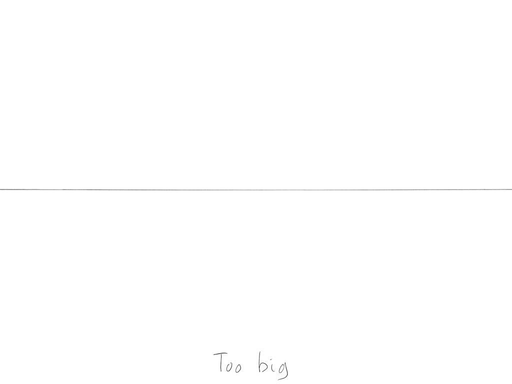 Claude Closky, ‘Too Big, Too Small’, 2009, black ballpoint on paper, two drawings 30 x 40 cm each.